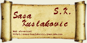 Saša Kušlaković vizit kartica